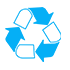 Made in part with recycled materials
